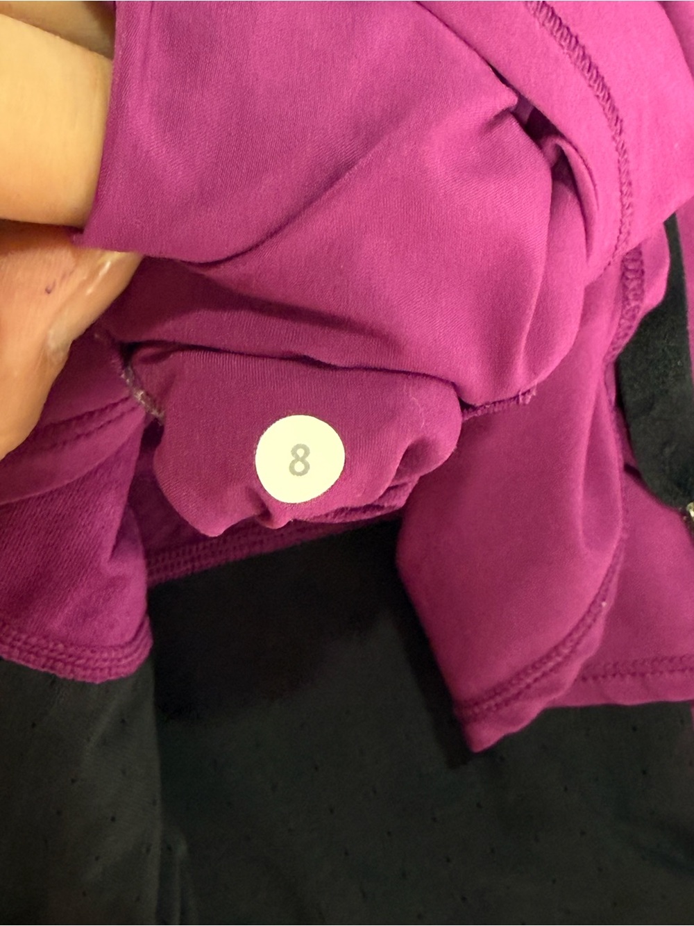 Lululemon Hot to Street Shorts in a Regal Plum built-in Black Mesh Liner Size 8 - Picture 7 of 10